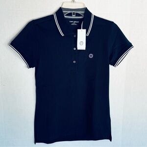 Tory Burch Sport Performance Pique Polo Naxy Size XS NWT 17198